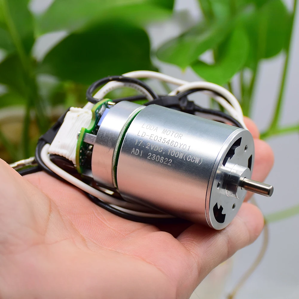 

Large Torque Mini 35mm Brushless Motor DC 17V 24V 30V 17.2V 100W Strong Magnetic Outer Rotor Engine 4mm Shaft with Driver Board