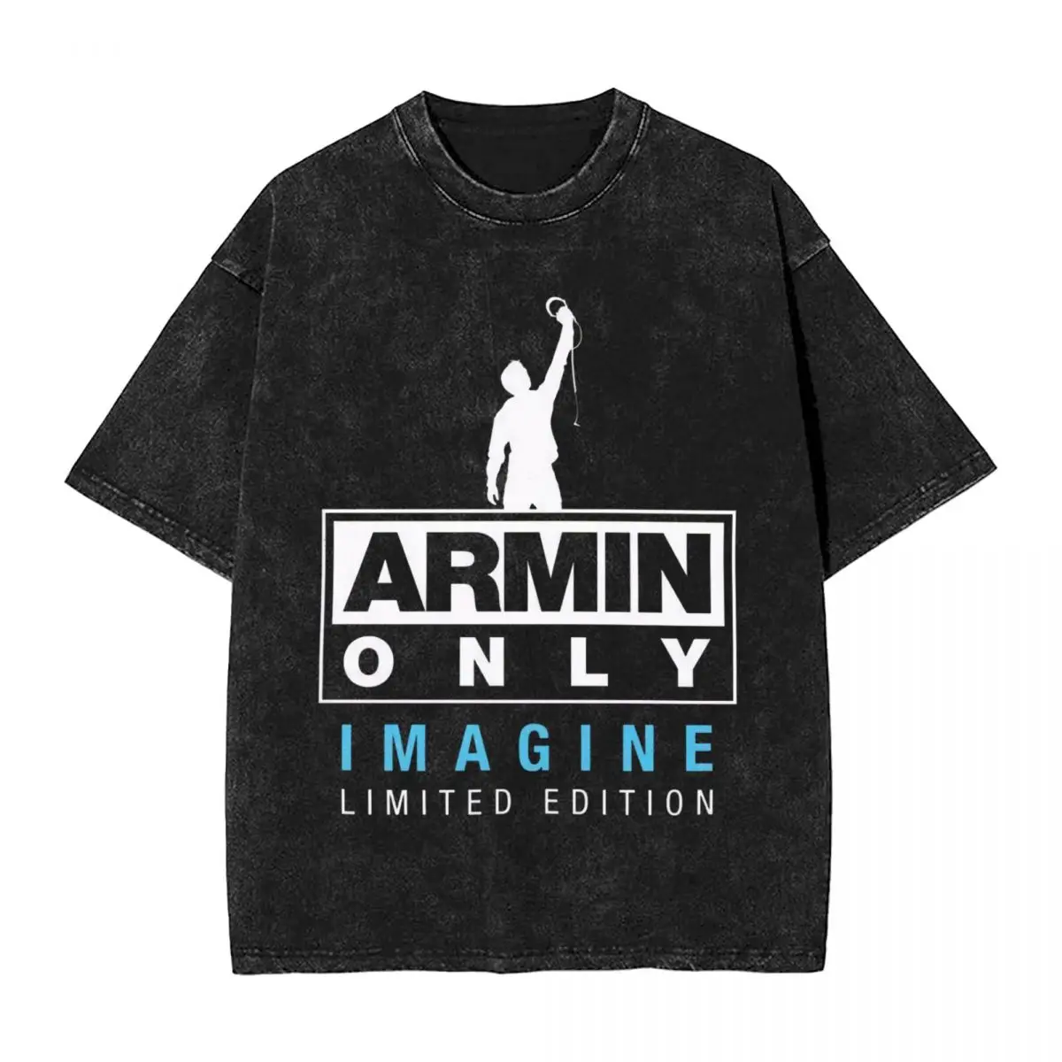 Oversized Washed T Shirt Armin Van Buuren Only Imagine Cotton T-Shirts Trendy Cool Tshirt for Men Summer Y2K Fun Custom DIY Tees