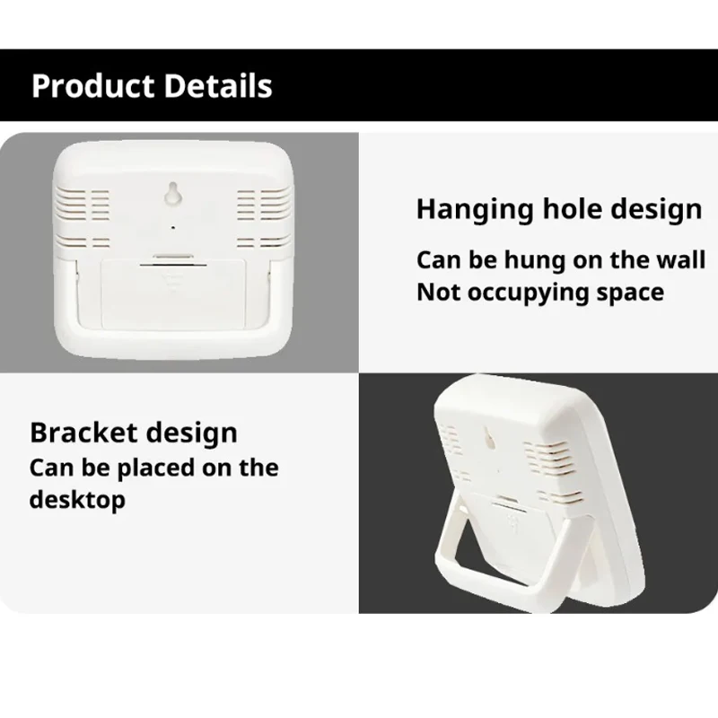 2025년형 LCD 디지털 실내 온습도계 백라이트 실내 전자 온습도계 온도계 기상 관측소