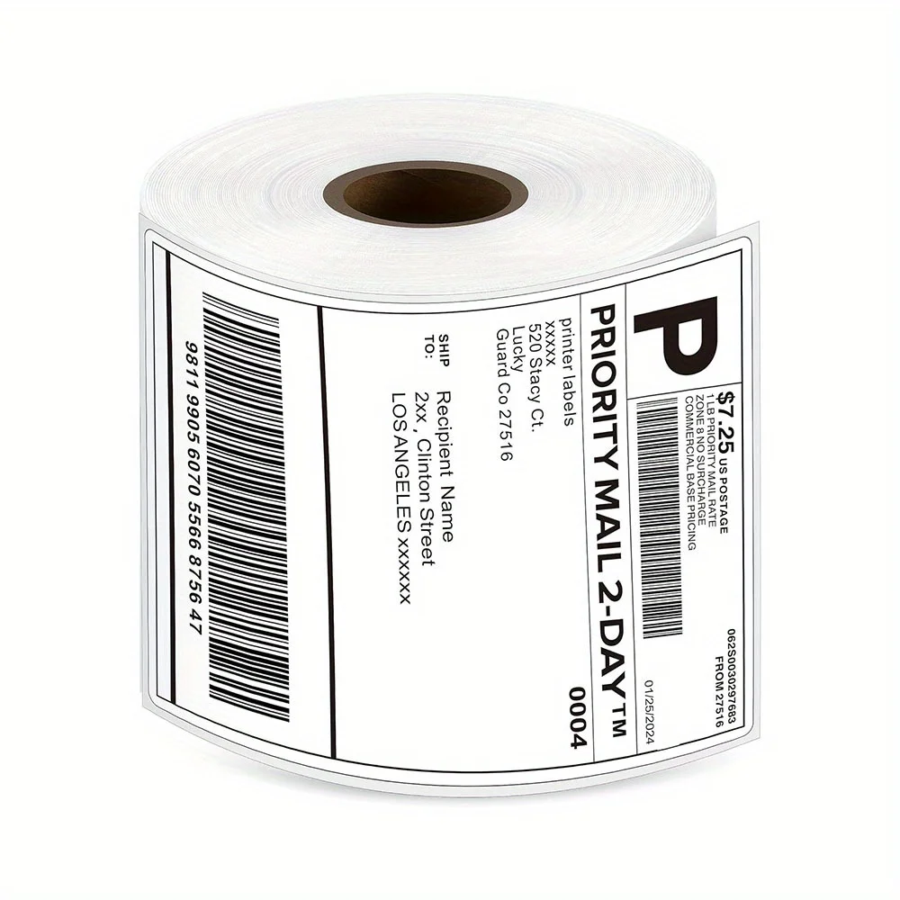 350/500 Lables 4x6 Inch DirectThermal Shipping Labels Roll- Strong Adhesive,Water & GreaseResistant for FBA & Mailing