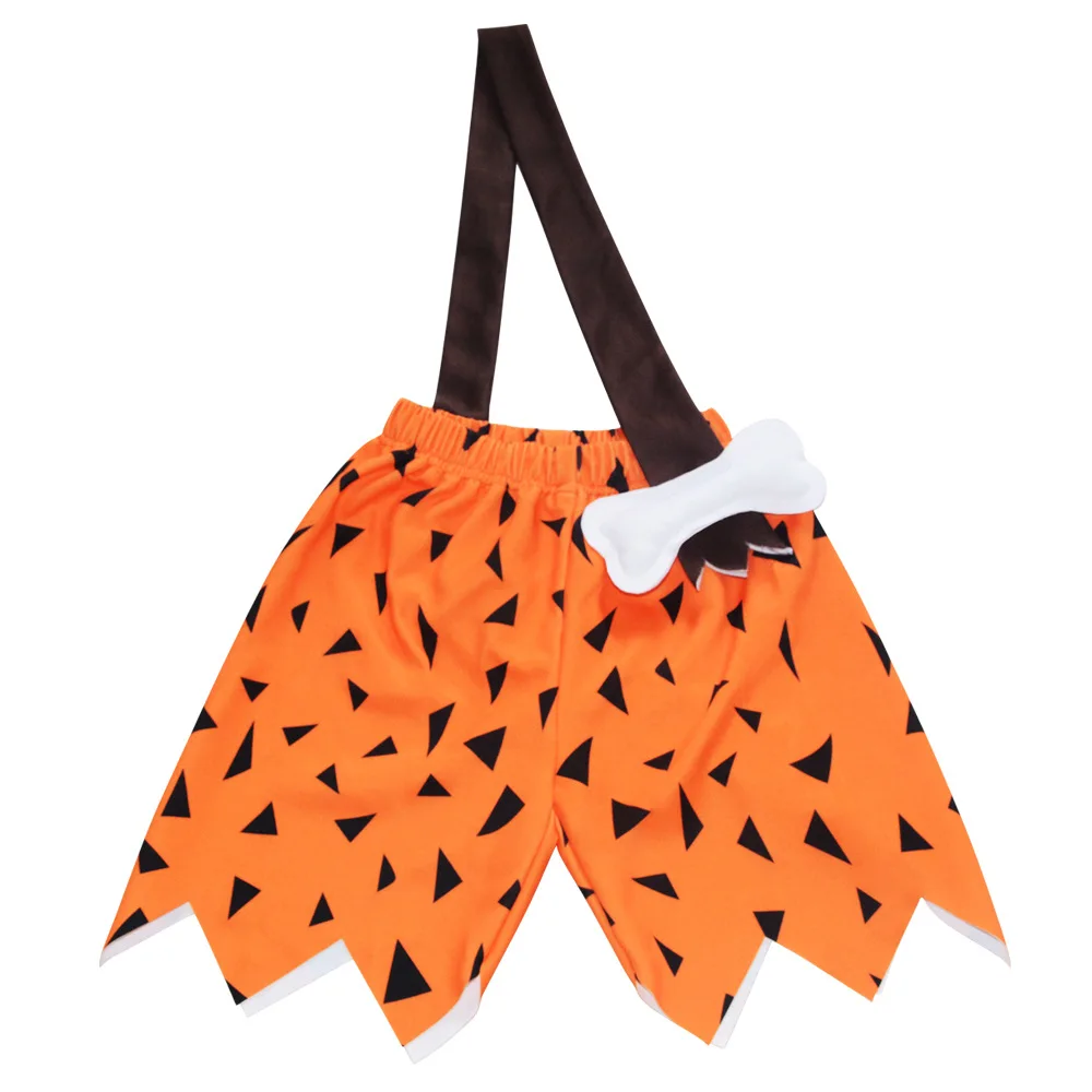 

Anime Fred Flintstone Cosplay Costume Shorts Man Halloween Carnival Cosplay Fred Flintstone Costume