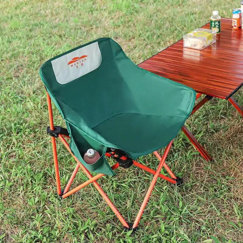 Moon Chair Outdoor Folding Chair Portable Wilderness Camping Fishing Stool Picnic Art Student Sketching Chair Recliner Chair