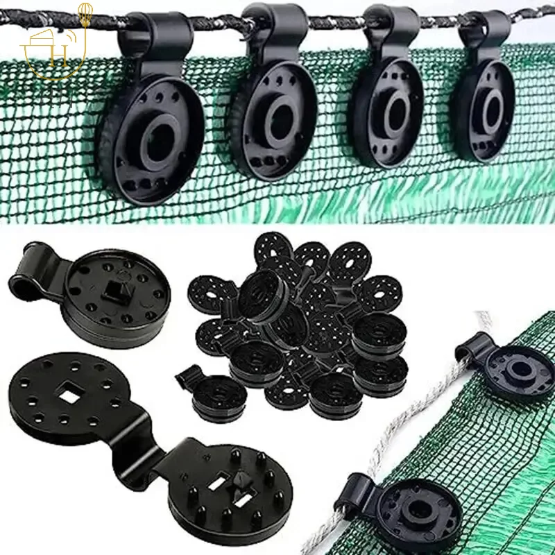 50Pcs Shade Cloth Clips Shade Fabric Clamps Grommets For Net Mesh Cover Sunblock Fabric In Garden Backyard Greenhouse Fixer