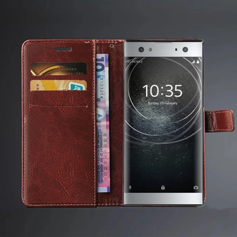 card holder cover case for Sony Xperia XA1 XA2 Plus Ultra Pu leather phone case wallet flip cover protective case bags