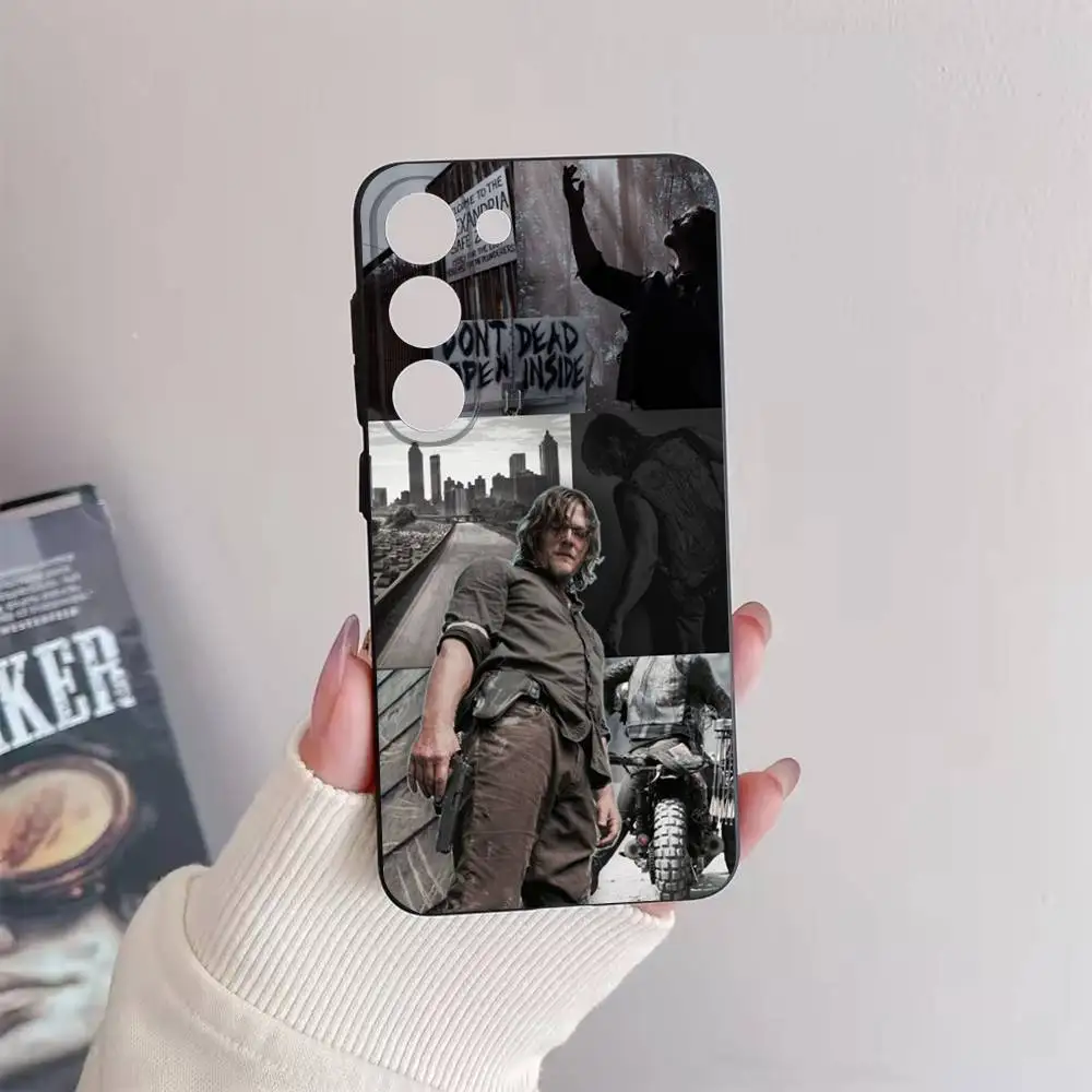 TWD เคสโทรศัพท์สำหรับซัมซุงกาแล็คซี่ A73,72,51,53,52,71,22,5G,โน้ต,J7,8,9 ปกนุ่มสีดำ