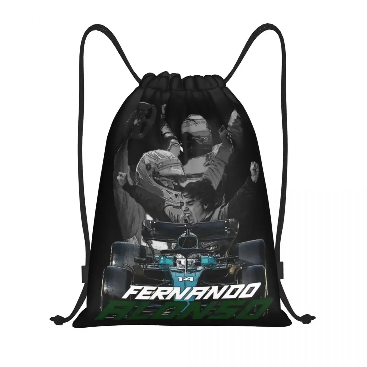 Alonso Automobile Race Drawstring Bags Women Men Portable Sports Gym Sackpack Fernando Sport Car Shopping Backpacks