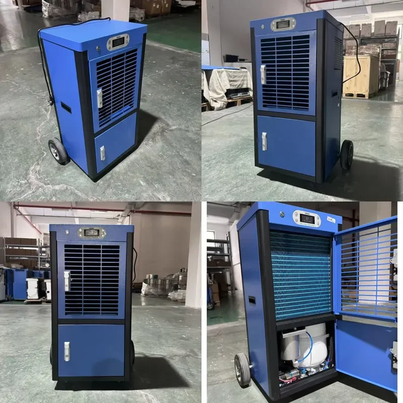 80L Daily Output Electric Air Water Maker 30C 1250W Bottom Inlet Stainless Steel for Hotel Outdoor Household 48x39x98CM