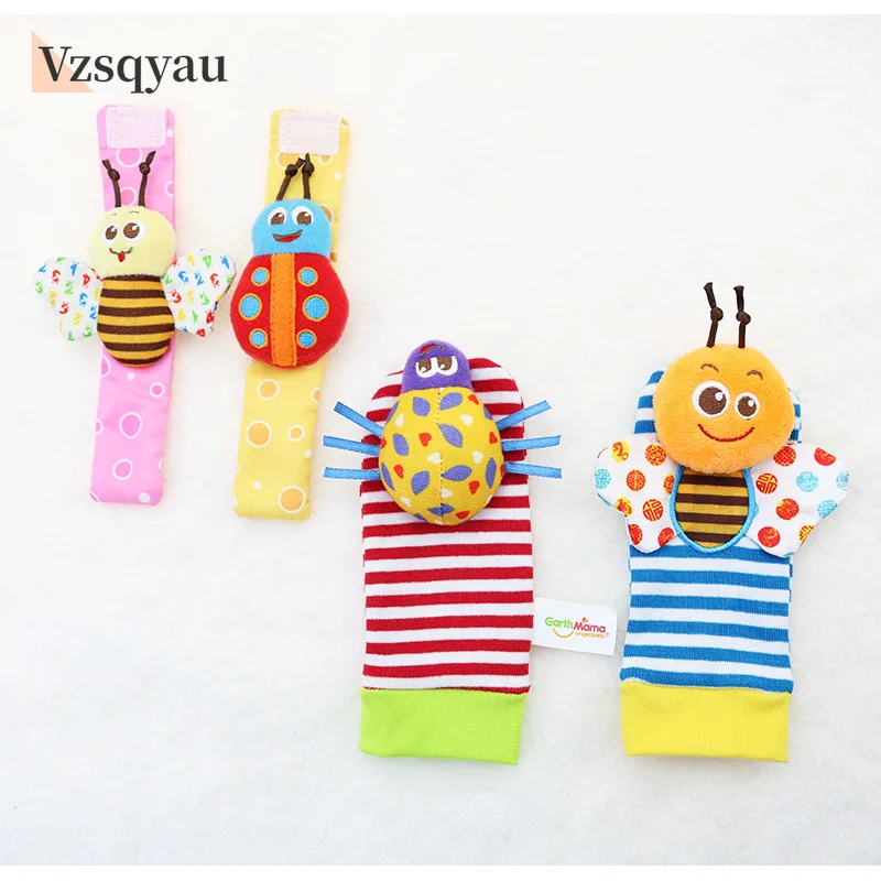 طفل رضيع المعصم حشرجة الموت الجوارب اللعب 0 6 12 شهر فتاة صبي ألعاب تعلم التنمية التعليمية المبكرة لطيف الصغار الهدايا الحسية #1