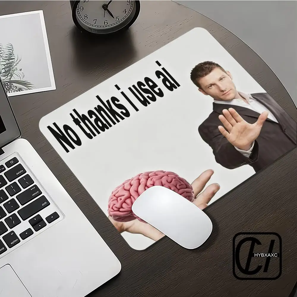 I use AI Funny Meme Mouse Pad For Small Size Gaming Mouse Pad Gamer Company Keyboard Mouse Mats