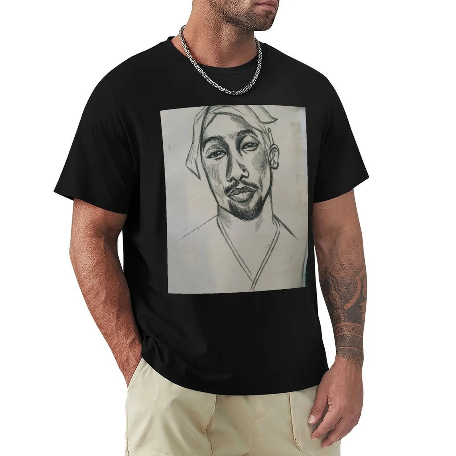 

Футболка 2-PAC ART CASUAL STREET WEAR, рубашка на заказ, мужские футболки