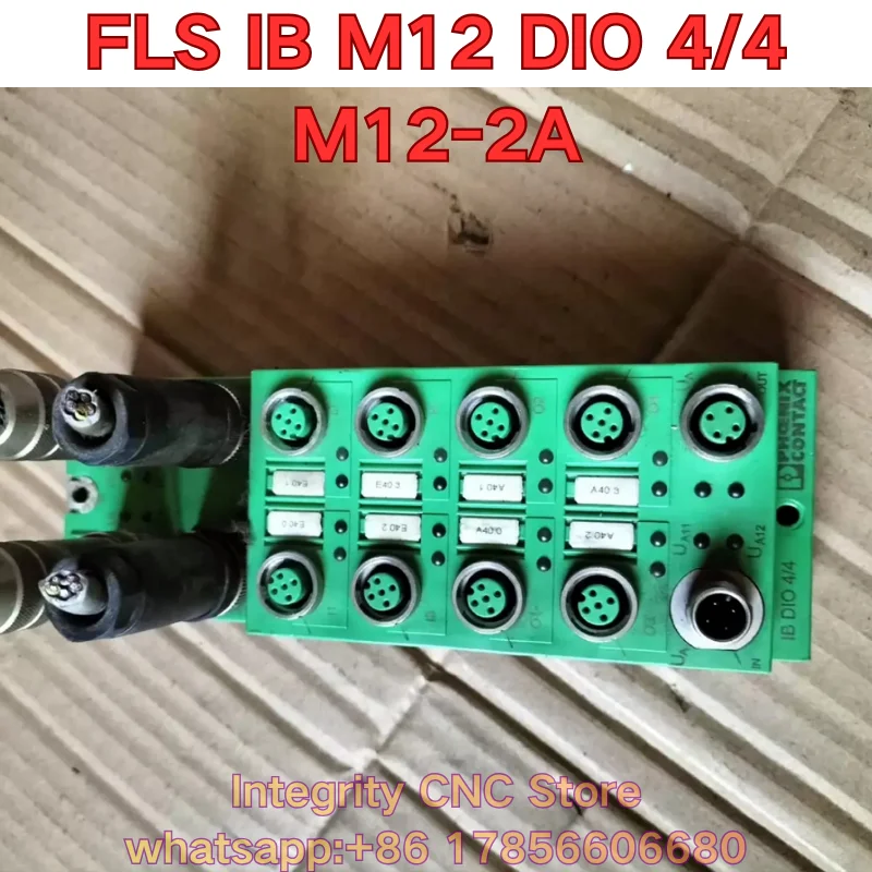 Second-hand FLS IB M12 DIO 4/4 M12-2A PLC module 2736026 functional test is normal