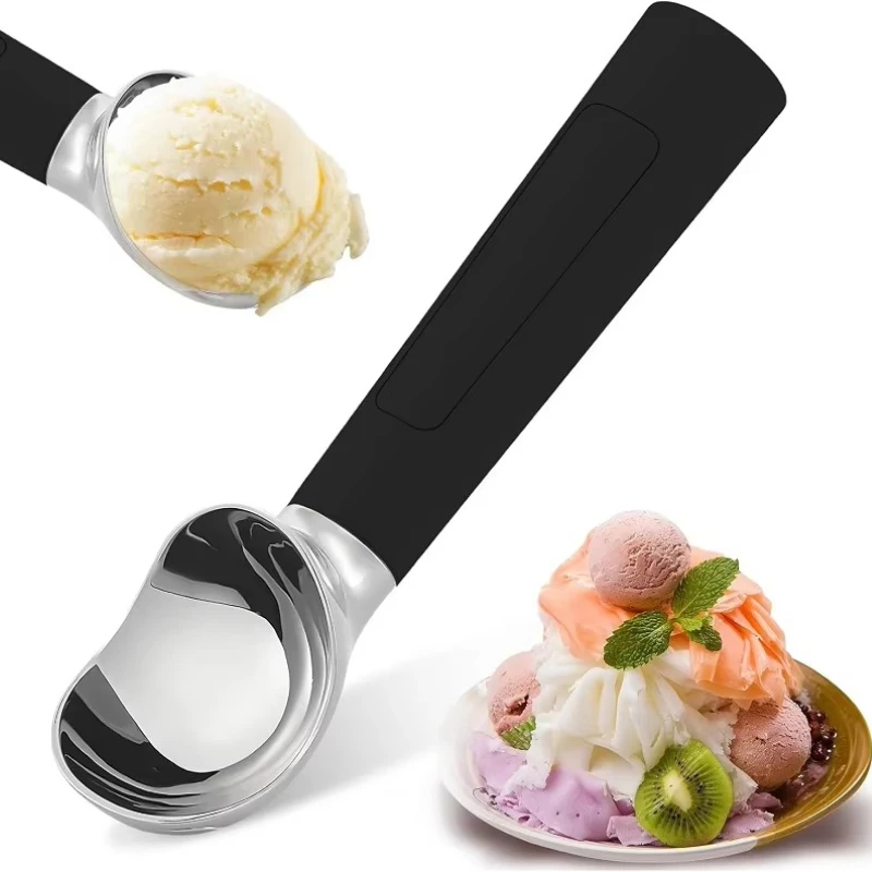 

Electric Heated Ice Cream Spoon Rechargeable Spoon with Light Emitting Diode Display Waterproof Cream Spoon