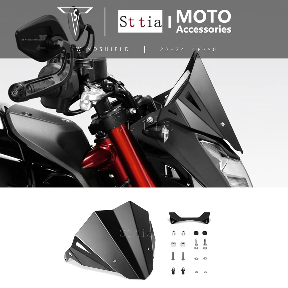 

Motorcycle Aluminum Windscreen Windshield Visor For Honda CB750 HORNET 2022-2023-2024 Visor Wind Shield Screen Deflectors