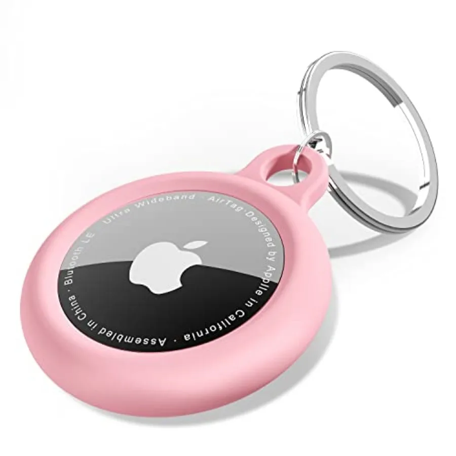 

for Airtag Keychain Silicone, Airtag Holder with Key Ring, Air Tag Cover Cute Accessories for,Luggage, Car Dog Collar, Car, Com