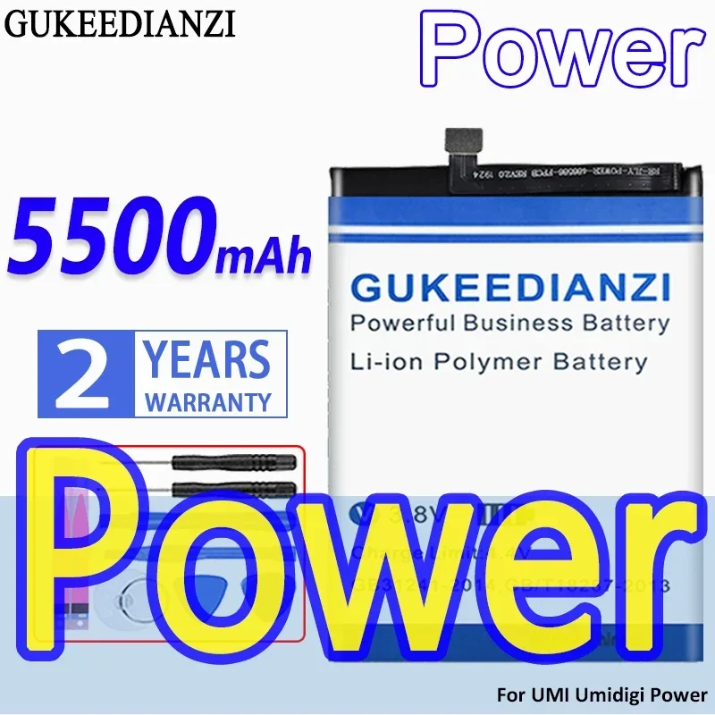 

High Capacity GUKEEDIANZI Battery 5500mAh For UMI Umidigi Power