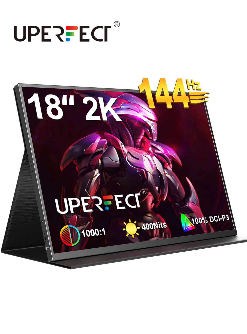 

UPERFECT 100% DCI-P3 144Hz FreeSync Portable Gaming Monitor 2K QHD Laptop Display With HDR For Steam Deck Switch PS4/5 XBOX ONE