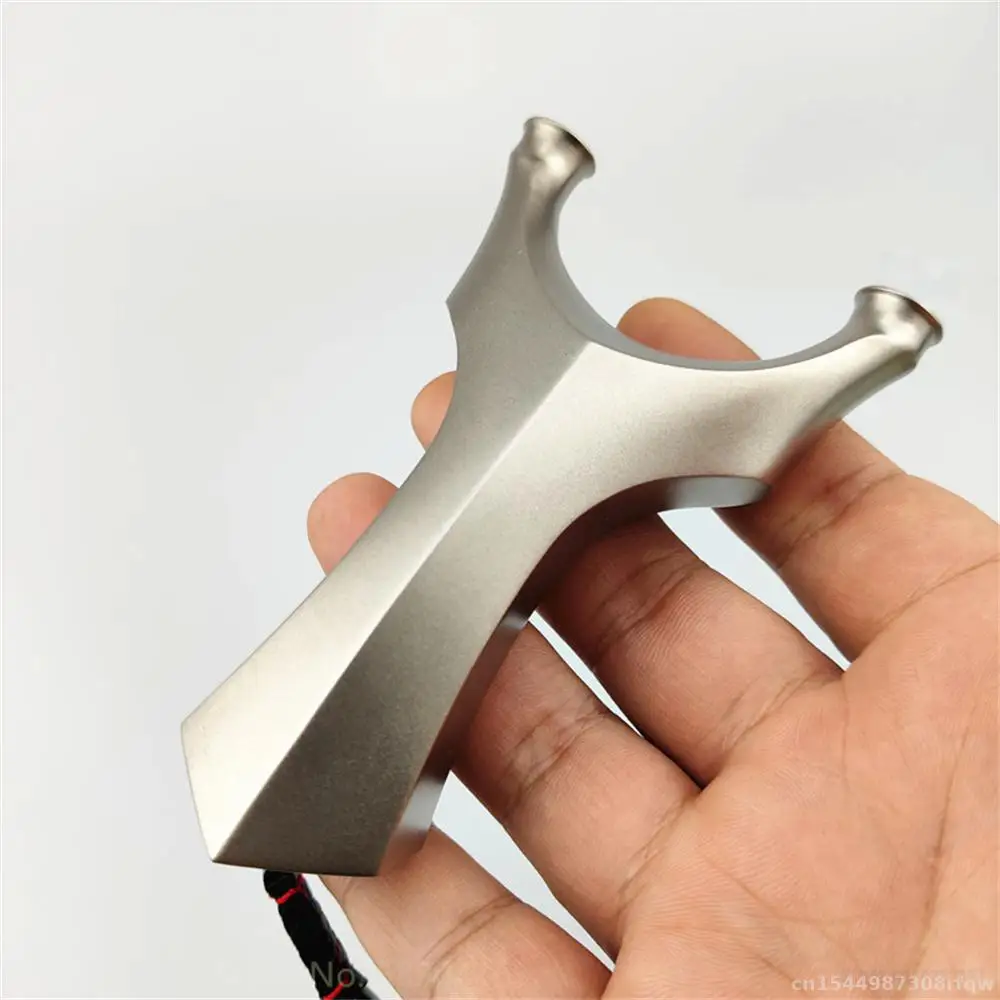 

Slingshot For Outdoor Hunting With Rubber Band Powerful Shooting Titanium alloy Catapult shooting Steel Balls Tool Bow toy