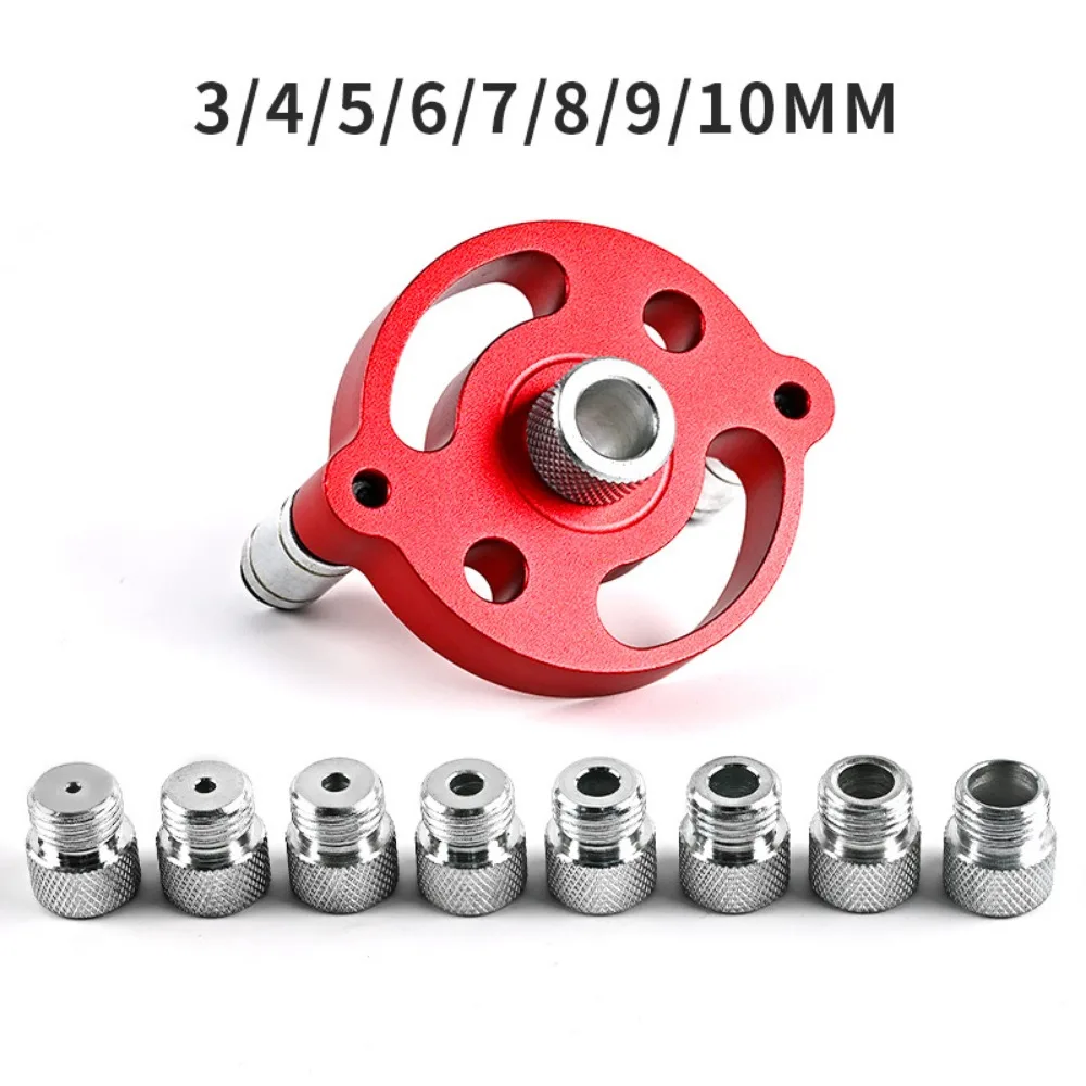 

3-10mm Vertical Doweling Jig Kit Vertical Positioning Aluminum Alloy Self Centering Drill Guide Locator High Hardness Portable