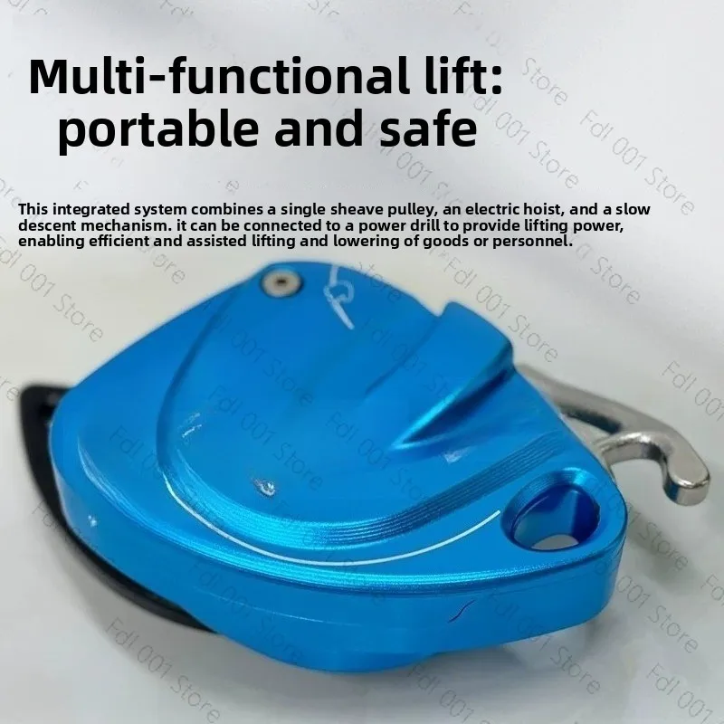 Electric Lifter Climbing Device Capacity Aerial Rope Ascender for Rock/Wall Climbing&Fall Protection Safety Gear