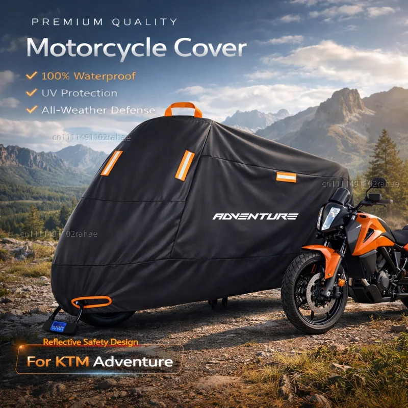 

For KTM 390 1050 1090 1190 Outdoor Motorcycle Cover Waterproof Thickened Polyester UV Protective Rain Dust Sun All Weather Cover