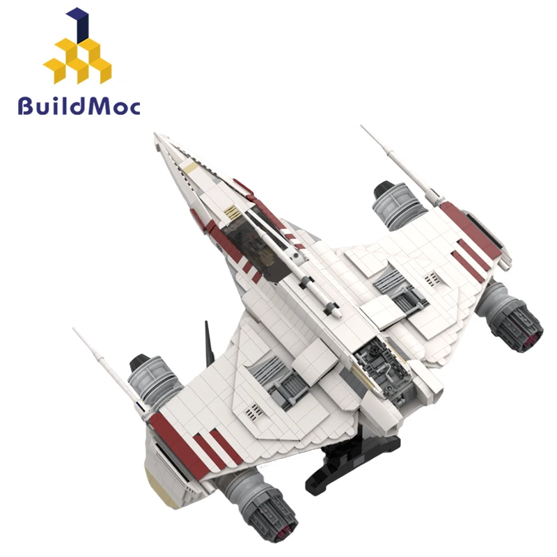 

BuildMoc Space Starfighter-UCS Fighter Building Block Set For E-Wing Battle Aircraft Plane Bricks DIY Toy Children Birthday Gift