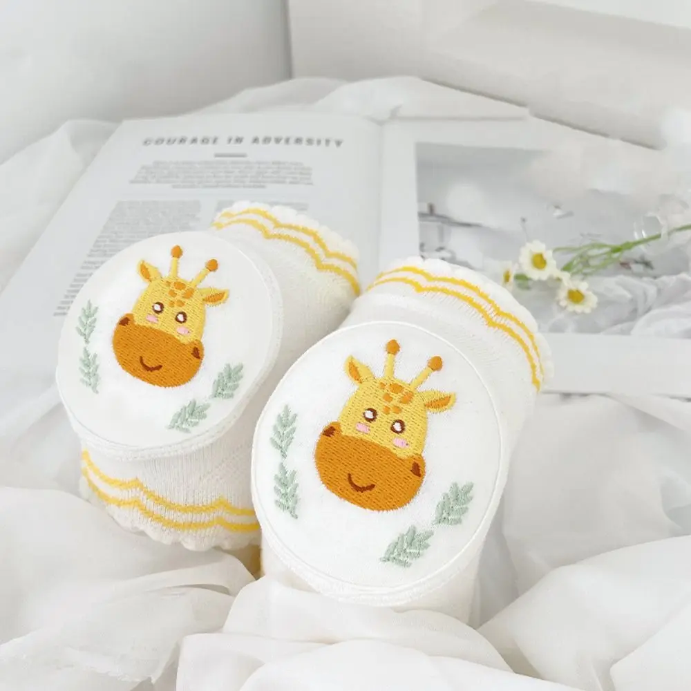 

Cotton Baby Knee Pads Sponge Cartoon Design Crawling Toddler Crawling Elbow Toddler Protector Protective Gear Elbow Pads Baby