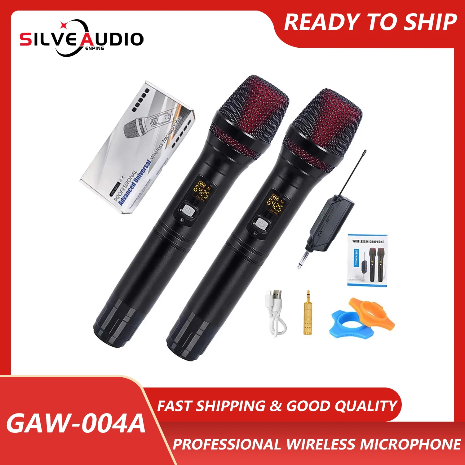 

GAW-003A Wireless Microphone Home Portable Microphone Outdoor One-to-One/Two Wireless U-band Microphone