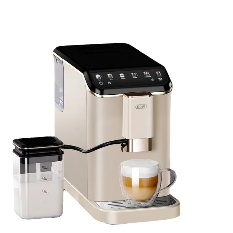 

New automatic coffee machine small household Italian American office grinding and making milk foam latte all-in-one machine