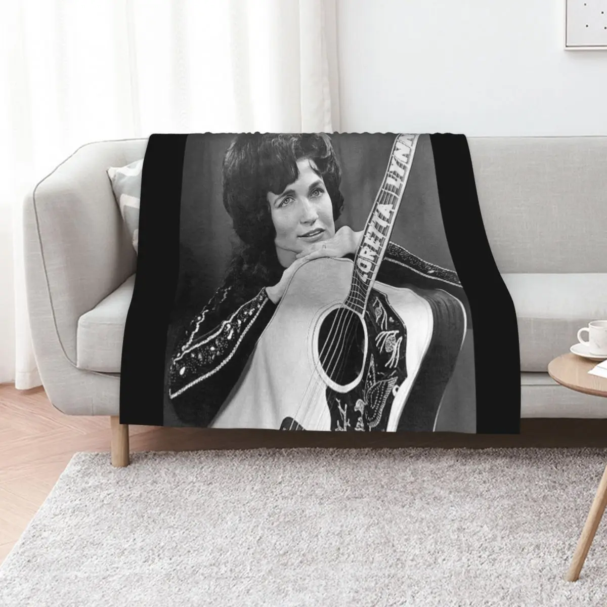 Loretta Guitar Throw Blanket Moving Bed covers Sofa Throw Thins halloween Tourist Blankets