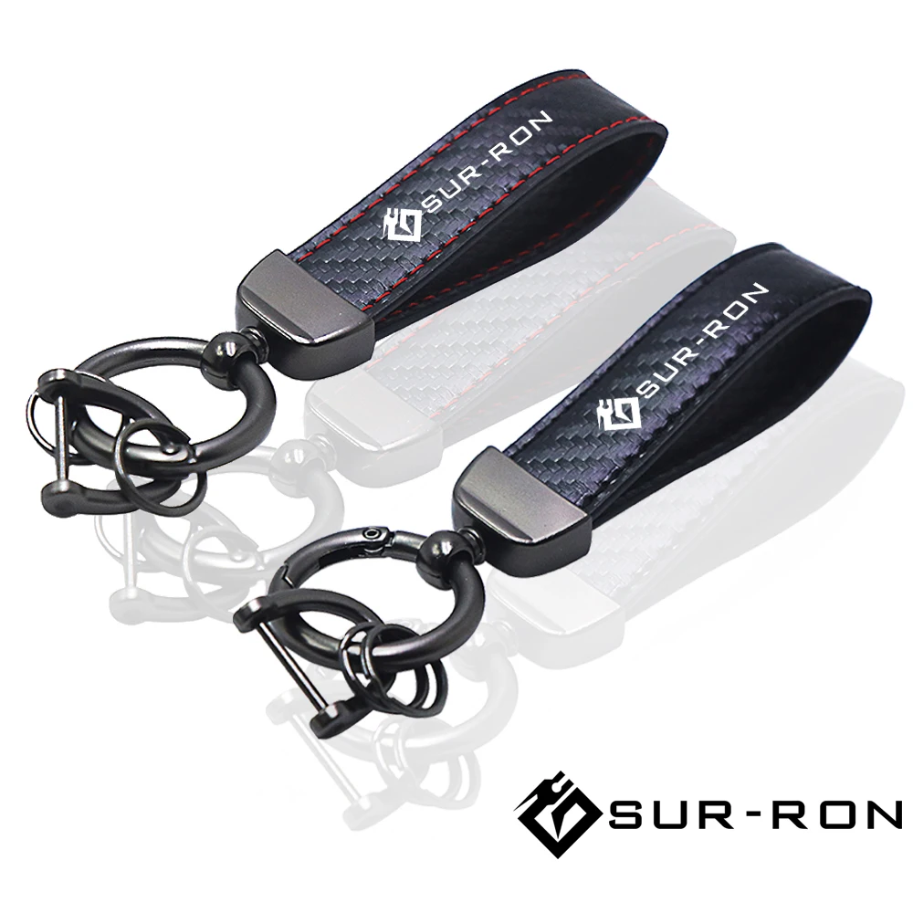 for surron sur-ron light bee lightbee x Electric Off-road  car Key chain Rings carbon fiber keychain