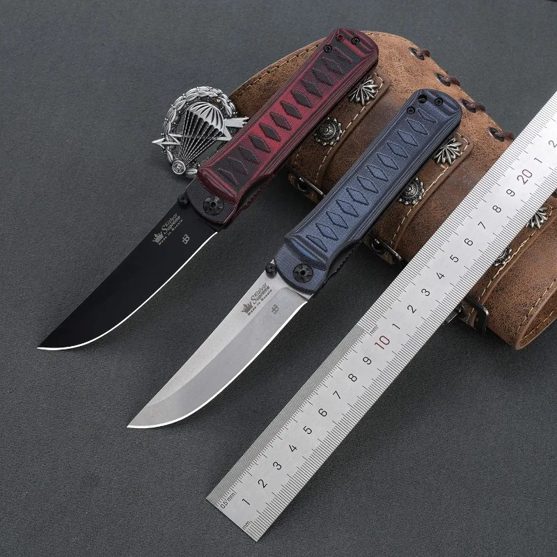 

Portable folding knife, household folding fruit knife, hiking small folding knife G10 handle