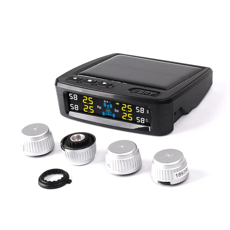 

Universal Solar Power Car TPMS Tire Pressure Sensor 433.92MHz Monitoring System for Optimal Performance