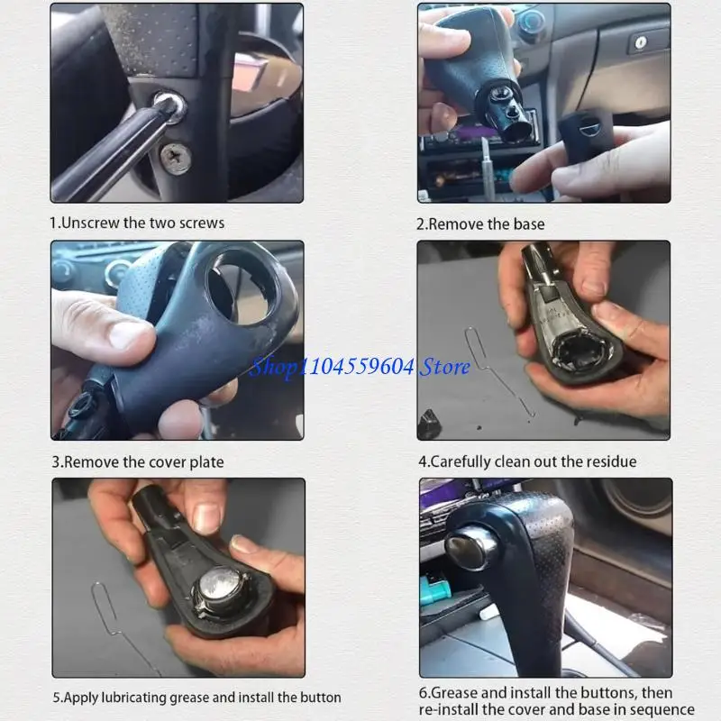 

12QM Auto Replacement Accessories Car Shifter Button Knob 54141-SDA-A81 54132-SDA-A81 for 2 4 Door 2003-2005