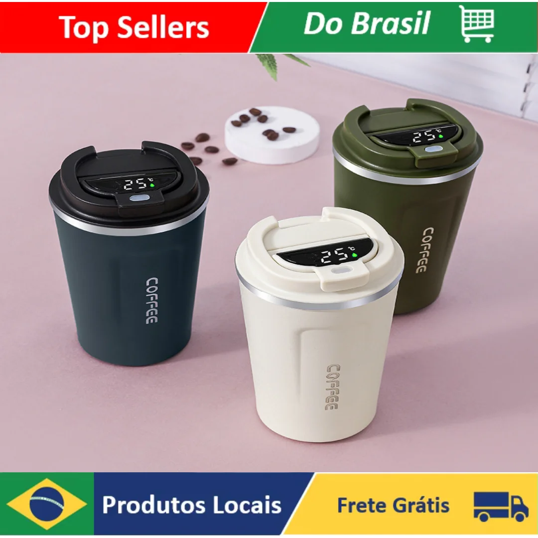 380/510ML Travel Stainless Steel Coffee Cup Thermal Mug Leak-Proof Thermos Bottle Tea Coffee Mug Vacuum Flask Insulated Cups Hot