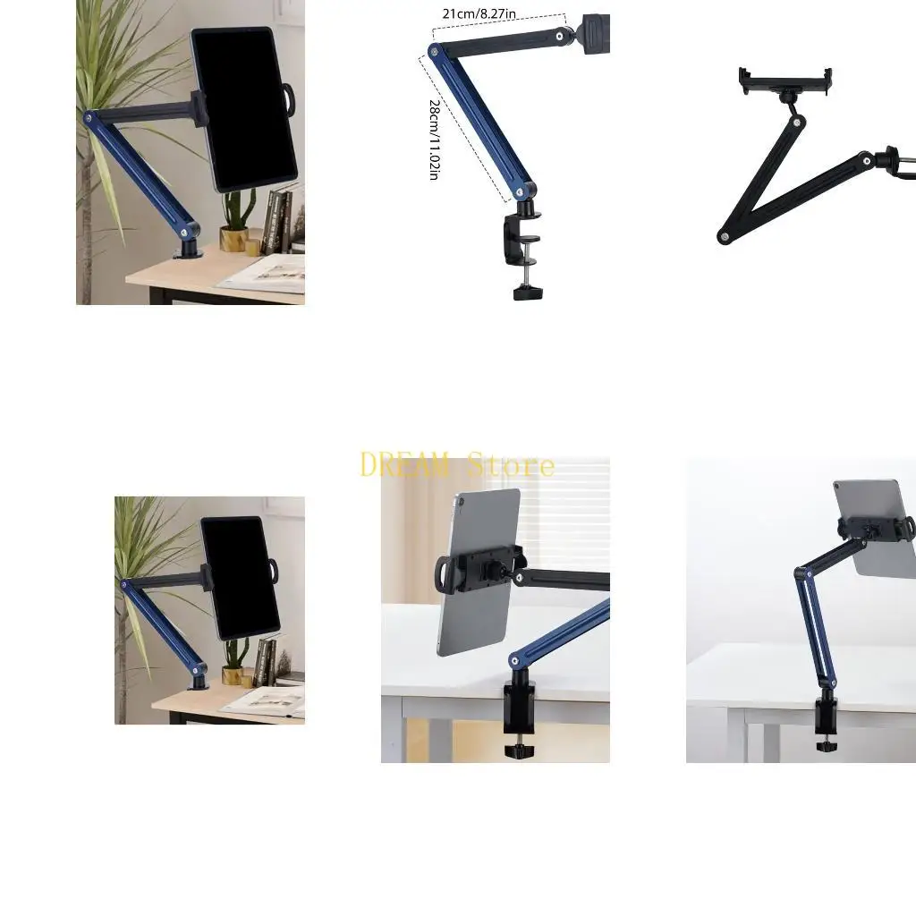 Multiple Tablets Stand for Bed with 360 Degree Rotation and Wide Compatibility for 4.7