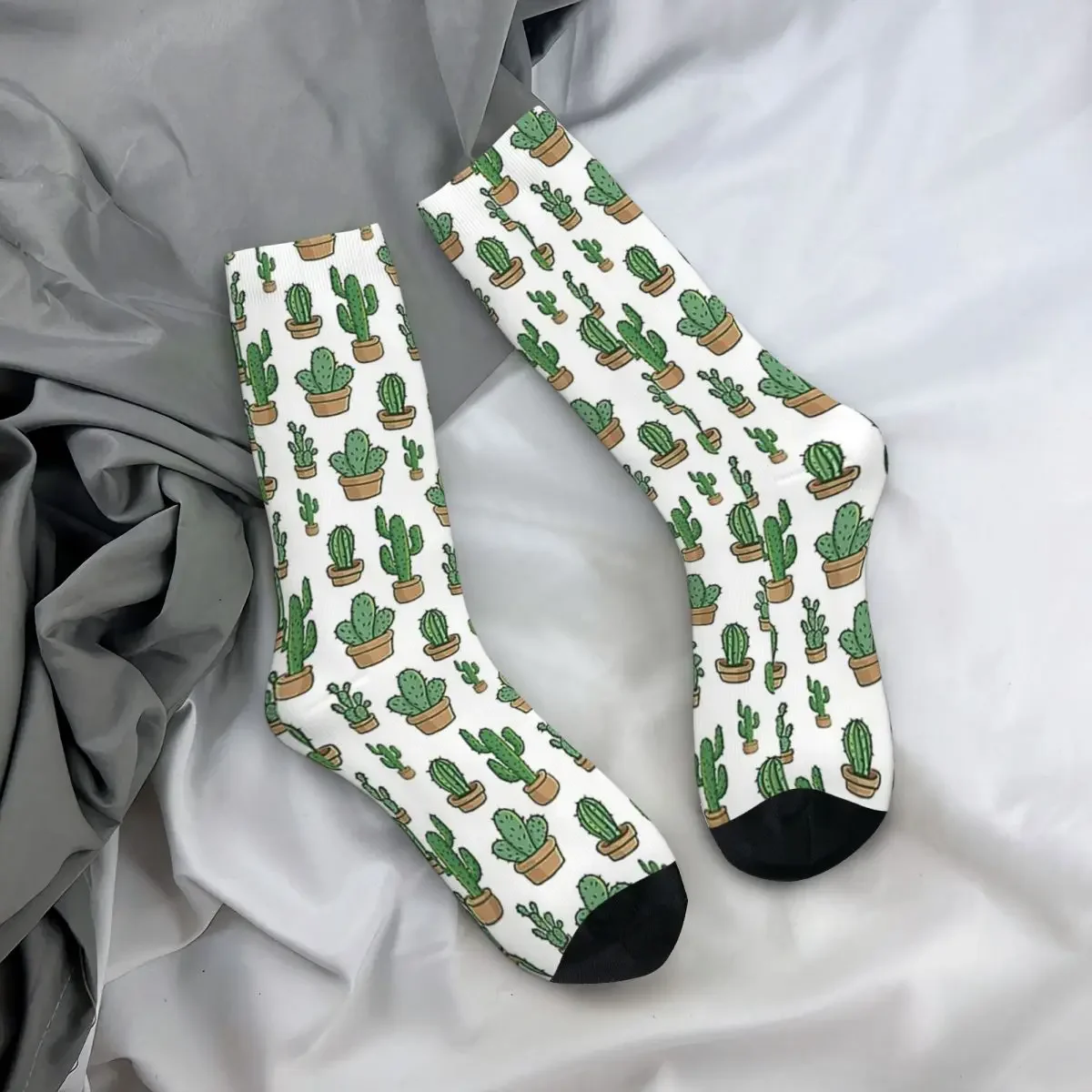 Calcetines largos con estampado Floral para hombre y mujer, medias de estilo Harajuku, para todas las estaciones, para regalo de cumpleaños