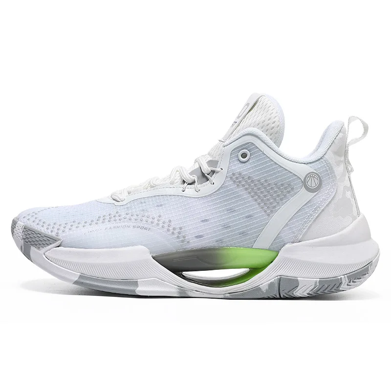 Lynjacye Fluorescence Men's Basketball Shoes Breathable Cushioning Non-Slip Wearable Runing Shoe Wear-Resistant Training Sneaker