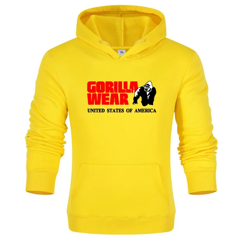 2024 Hot Sale Men Fashion Brand Hoody Gorilla Graphic Printed Hoodie Vintage Casual Sweatshirt Unisex Long Sleeve Pullovers