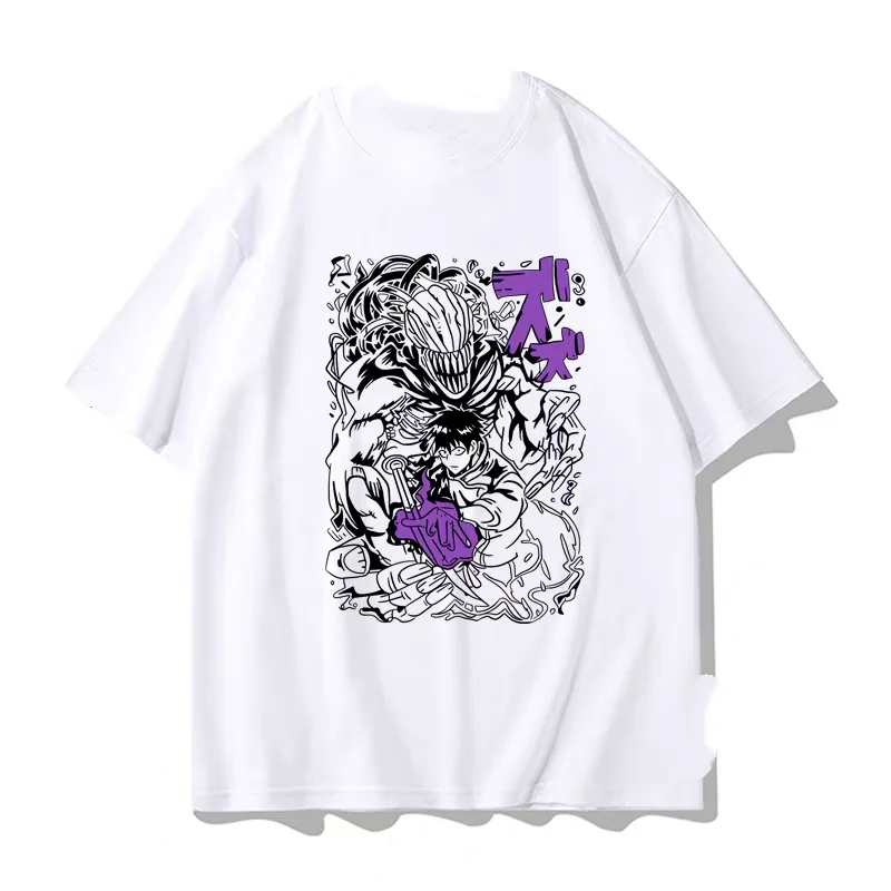جديد Jujutsu Kaisen تي شيرت الصيف التجفيف السريع قصيرة الأكمام تي شيرت الرجال موضة أنيمي ثلاثية الأبعاد تي شيرت مطبوع فضفاض تي شيرت غير رسمي #1