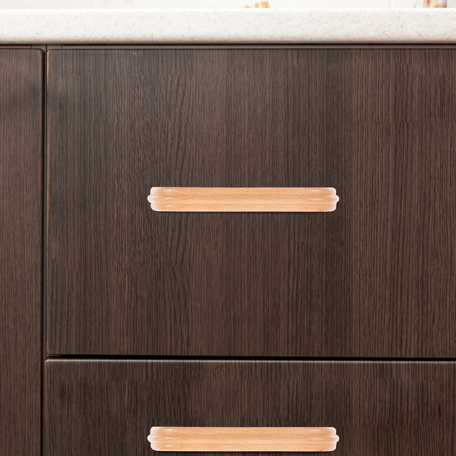 

8pcs Bow Shaped Beech Wood Drawer Pulls Retro Cabinet Handles For Furniture Dresser Wardrobe Door Knobs Hardware Accessory