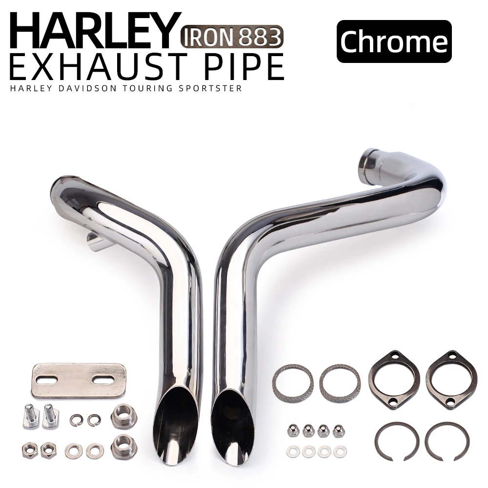 AliExpress NONE Exhaust Motorcycle  Escape Sportster Motorcycle Exhaust XL883 Elbow Bike For Softail Sportster 883 1200