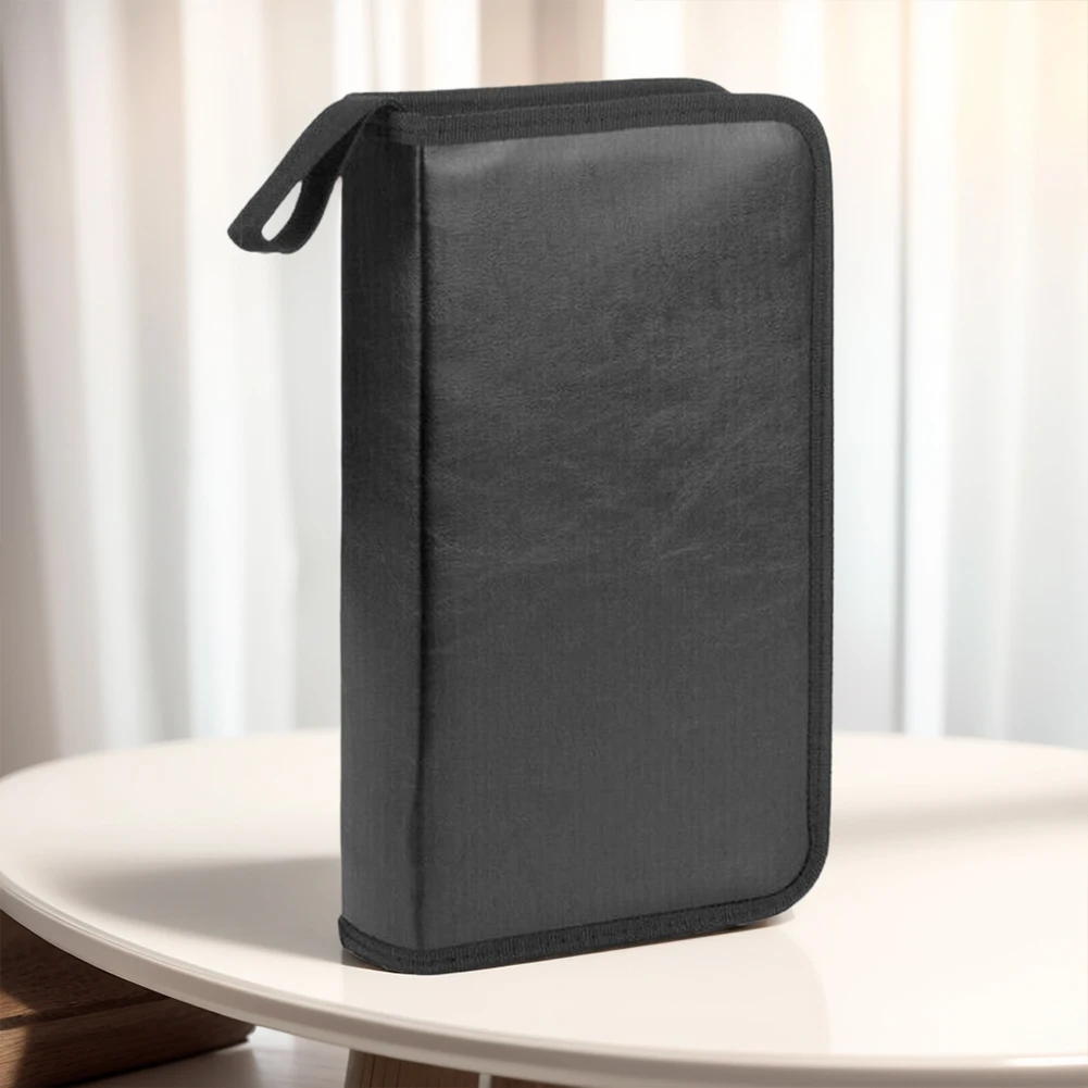 Album Storage Sleeve Zipper Album Storage Holder Case Double-side CD DVD Storage Organizer Wallet Album Carrying Case