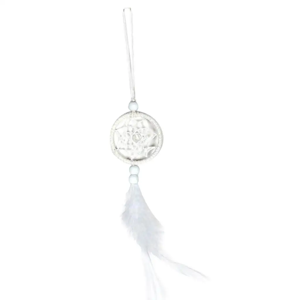 White Dreamcatcher Wind Chimes Indian Pendant Dream Catcher Hanging Decor