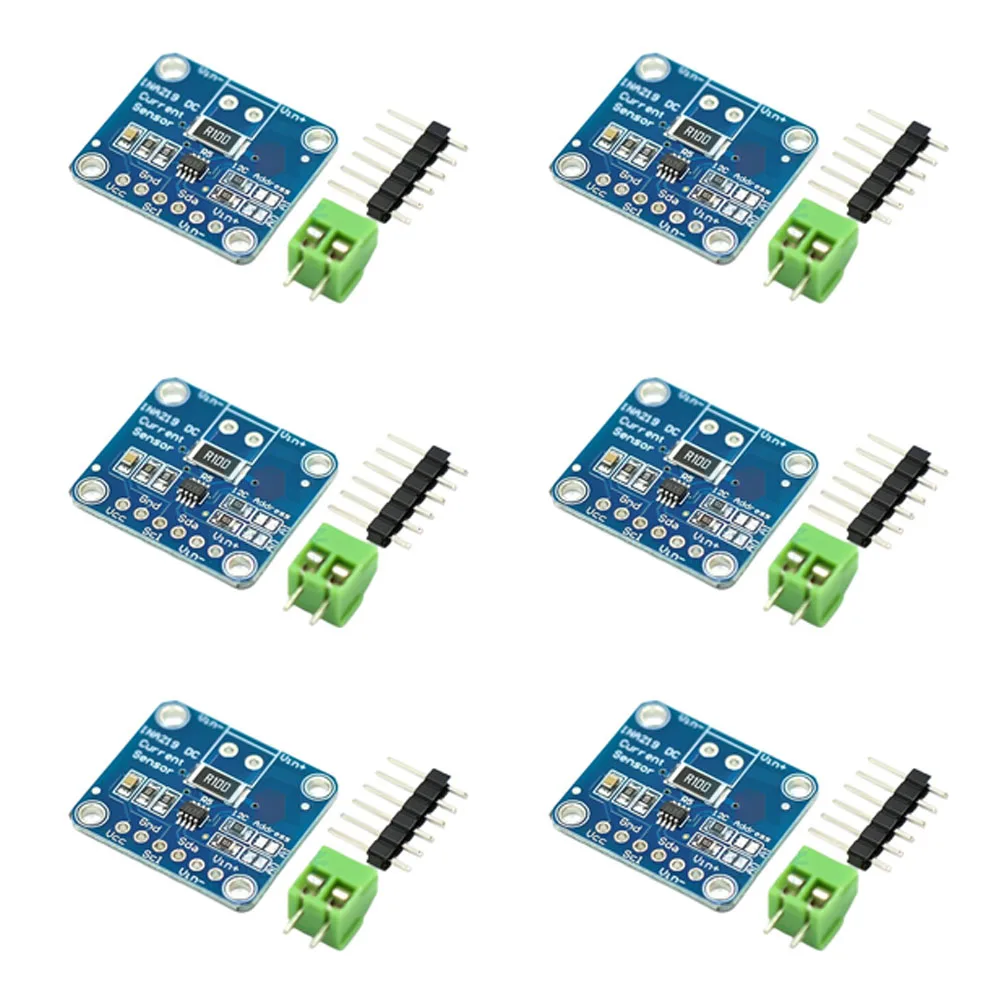 6pcs INA219 I2C Digital Current Sensor Module for Bidirectional Power Monitoring on For Arduino For Raspberry Pi