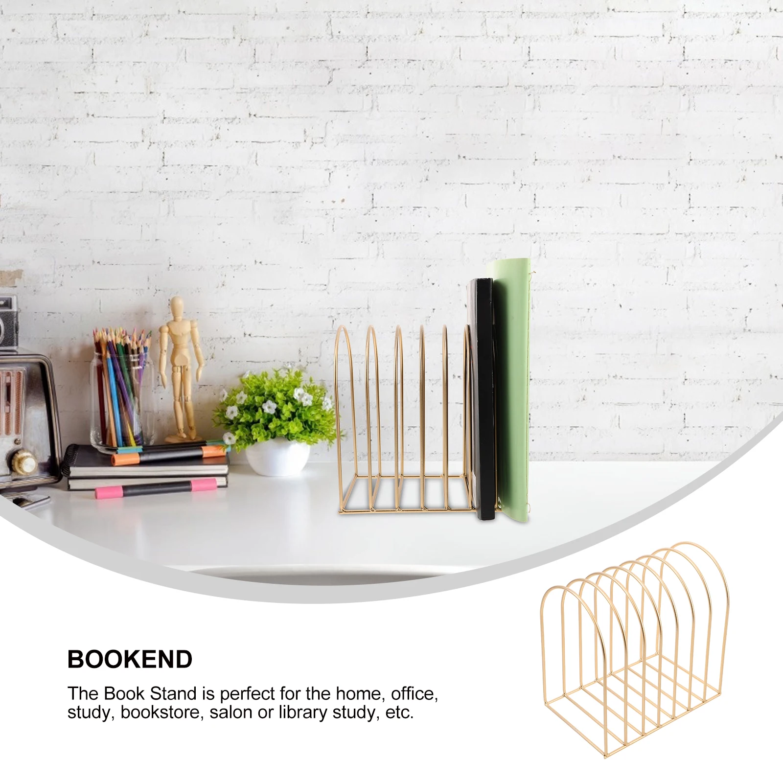 

Magazine Rack Desktop Organizer Paper File Holder Desk Storage Creative Bookshelf Tabletop Organizer Home Storage Rack