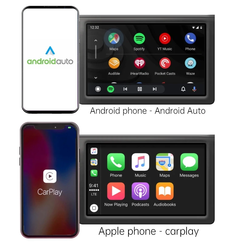 2in1 اللاسلكية CarPlay دونغل السلكية إلى اللاسلكية أندرويد السيارات راديو السيارة نوع-C USB التوصيل والتشغيل لأودي تويوتا VW بنز ل OEM