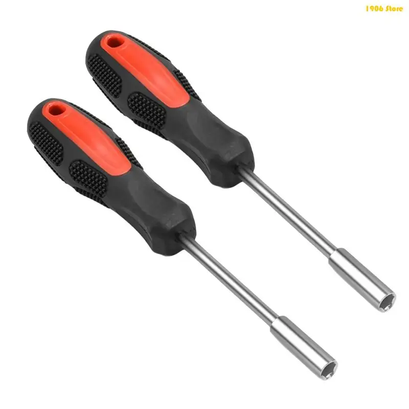 U1JB 2Pcs Professional Screwdriver Handle Hexagonal Drive Bit Holder Screwdriver Spinner Handle Bit Holder Ratcheting Socket