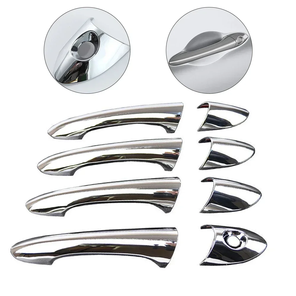 Cars Styling Chrome Trim Door Handles Covers For Hyundai For Sonata For I45 For YF 2011 2012 2013 2014 Cars Auto Accessory