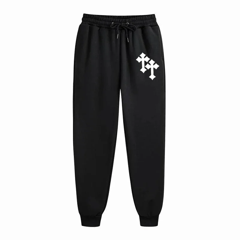 Harajuku Hip-hop Pants Printed Pattern Slim Men Y2K Gothic Casual Fashion Fitness Jogging Sports Street Wear Couple Sweatpants