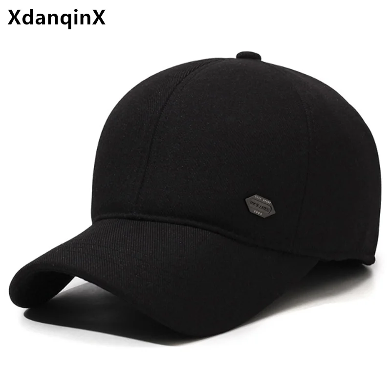 

New Winter Plush Thickened Coldproof Earmuffs Hats Warm Baseball Caps For Men Snapback Cap gorras шапка balaclava şapka kadın 모자